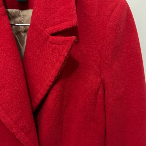 100 Forever 21 | EUC Red Double-Breasted Wool Blend Coat (Size L) - Picture 6 of 12